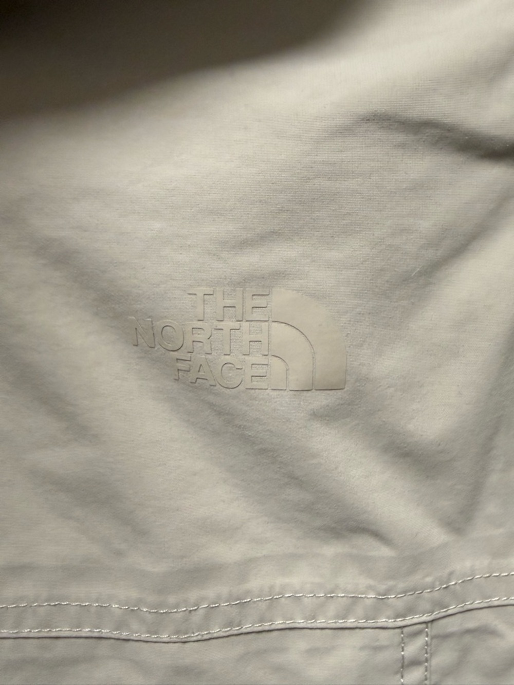 The North Face Zoomie Utility Jacket Tan Hooded Cinch Waist Small - Picture 5 of 5